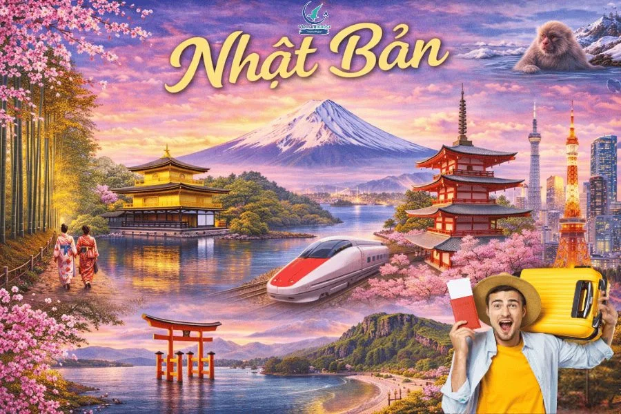 NHẬT BẢN 6N5Đ: TOKYO – NÚI PHÚ SĨ – NAGOYA – KYOTO – OSAKA [G]