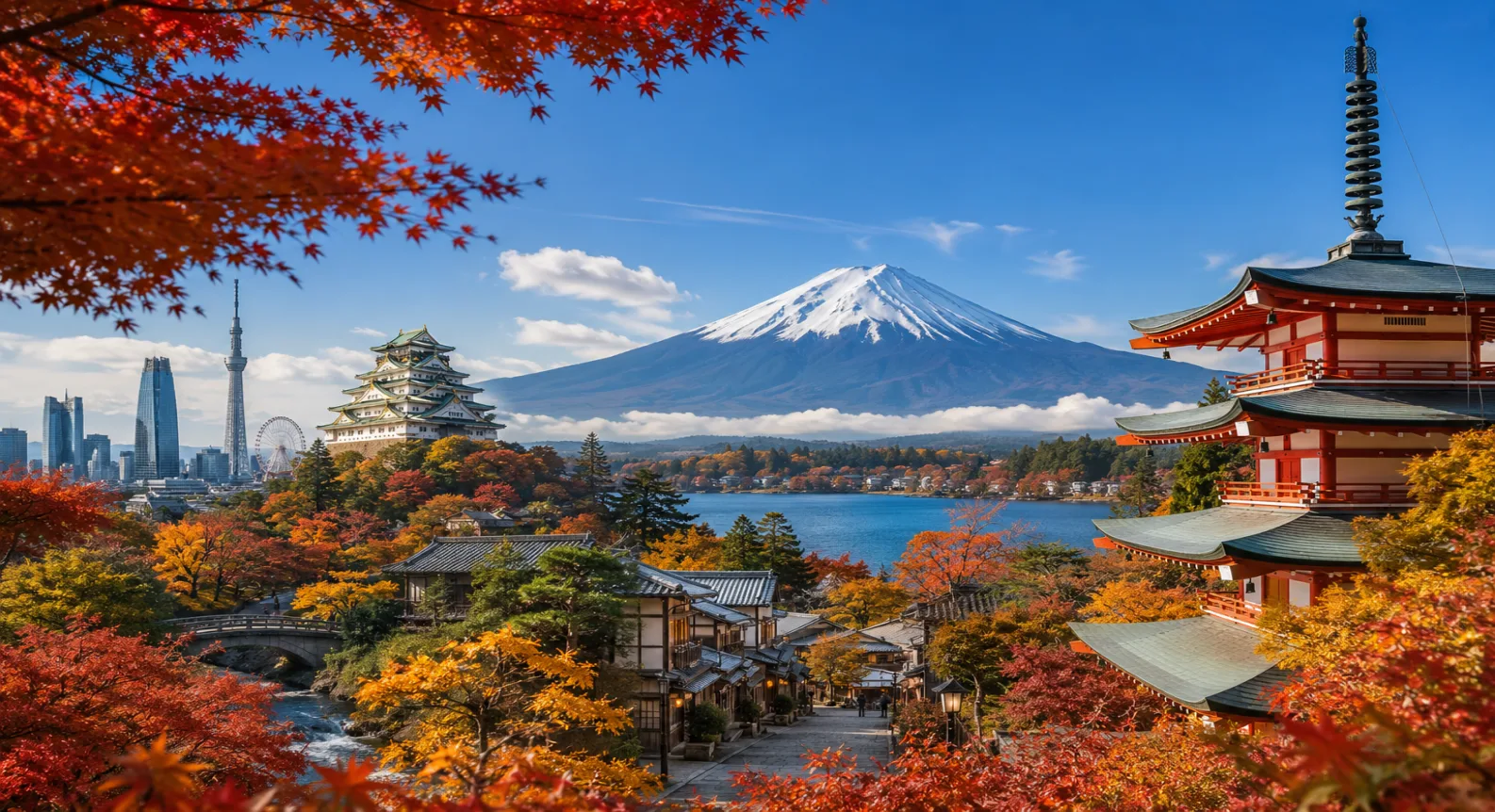 NHẬT BẢN 6N5D (NRT-KIX): OSAKA – KYOTO – NAGOYA – PHÚ SĨ – TOKYO