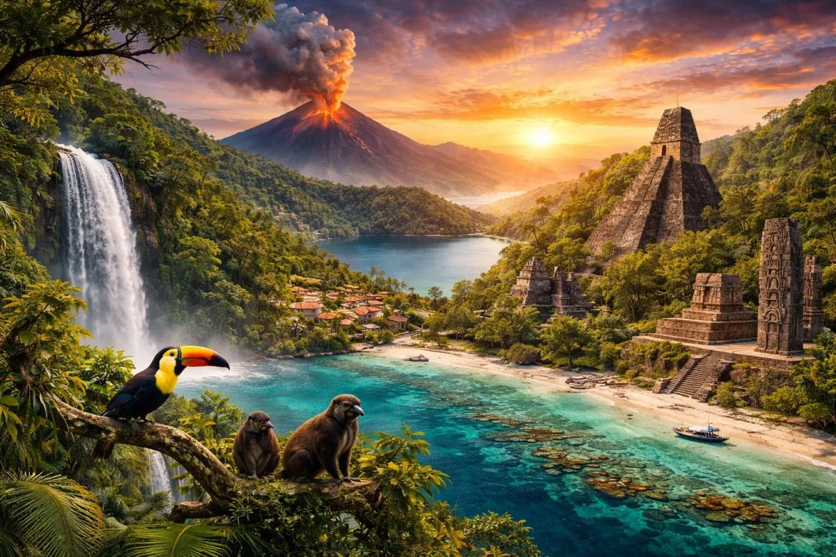TOUR TRUNG MỸ: COSTA RICA – NICARAGUA – EL SALVADOR – GUATEMALA – HONDURAS - BELIZE 22N21D