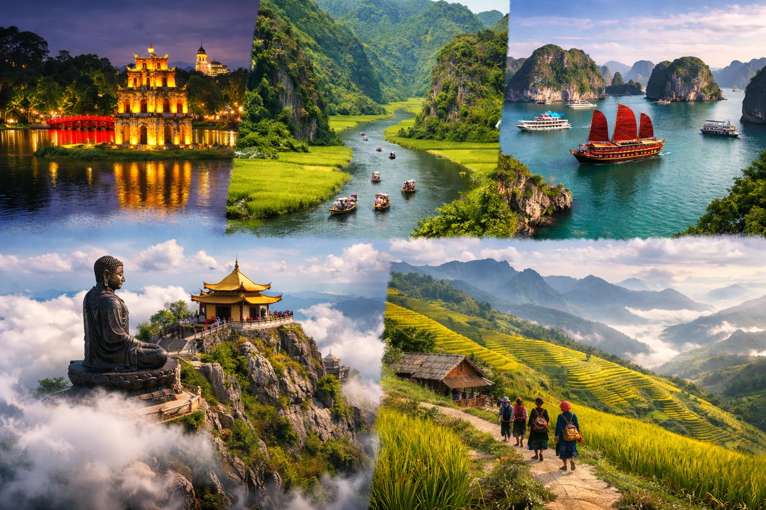 [T5-05] HÀ NỘI - NINH BÌNH - HẠ LONG -  YÊN TỬ - SA PA 5N4D