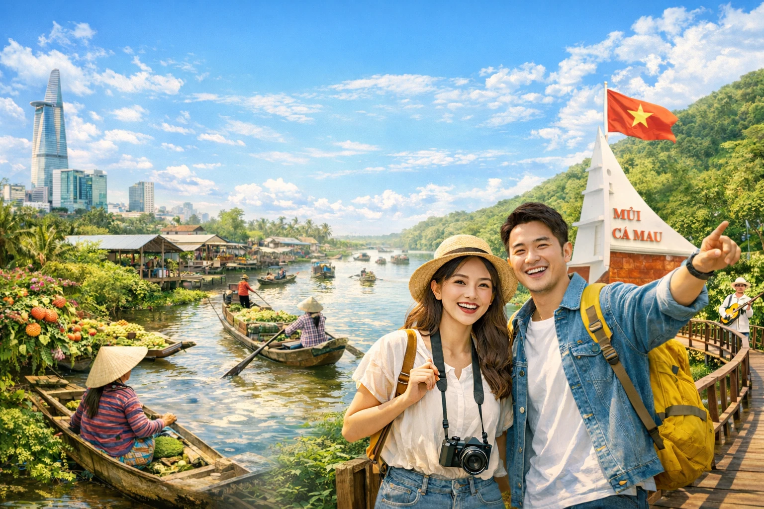 [MK3CM] MỸ THO - CẦN THƠ - SÓC TRĂNG - BẠC LIÊU - CÀ MAU 3N2D