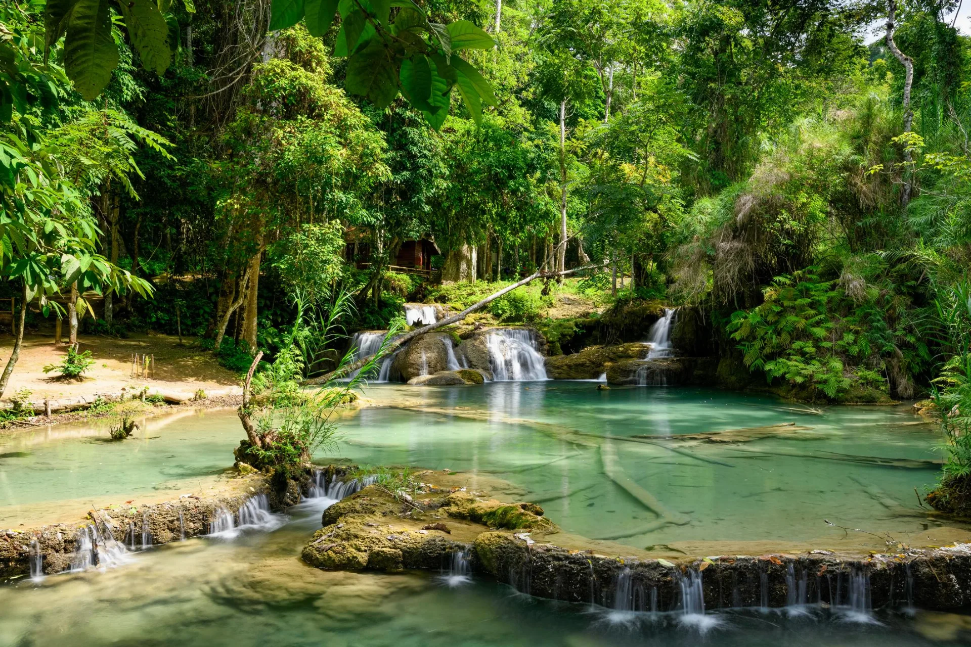 THÁC KUANG SI - VIÊN NGỌC XANH GIỮA NÚI RỪNG LUANG PRABANG